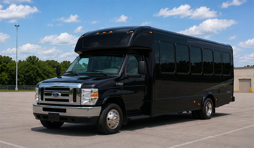 20-passenger minibus for charter in Sacramento, CA
